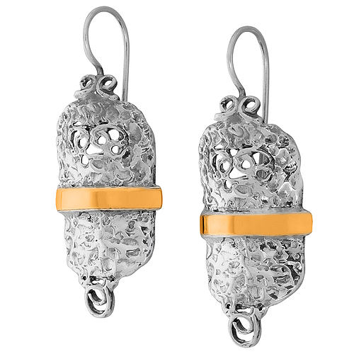 Silver and Gold Earrings