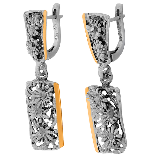 Silver and Gold Earrings