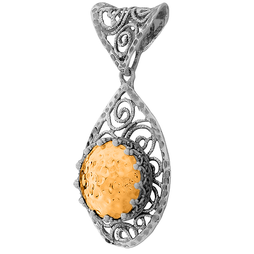 Silver and Gold Pendant