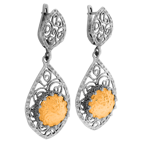 Silver and Gold Earrings