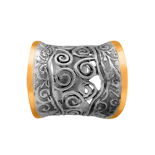 Silver and Gold Ring