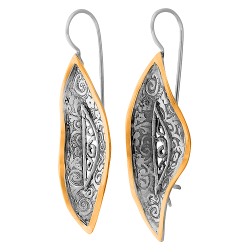 Silver and Gold Earrings