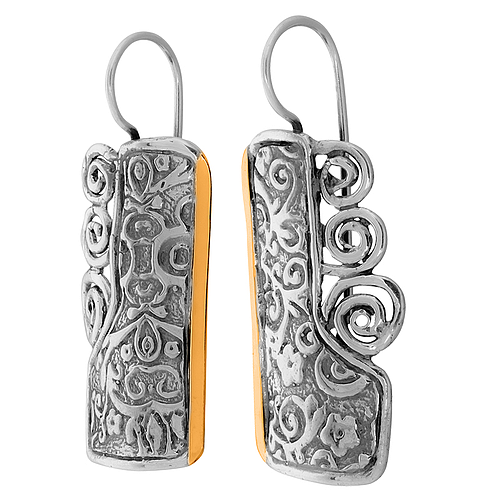 Silver and Gold Earrings