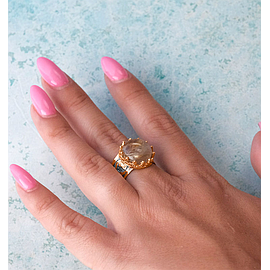 Кольцо с золотым покрытием