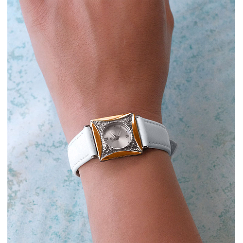 Silver and Gold Watch