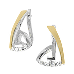 Silver and Gold Earrings