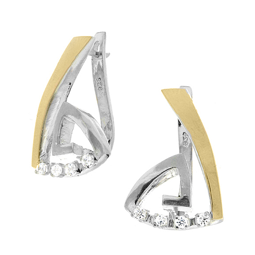 Silver and Gold Earrings