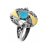 Silver and Gold Ring