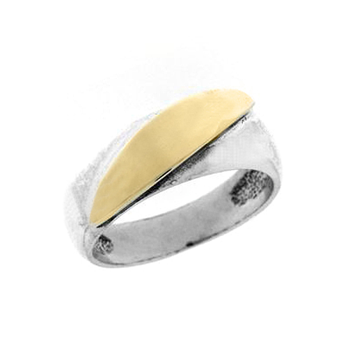 Silver and Gold Ring