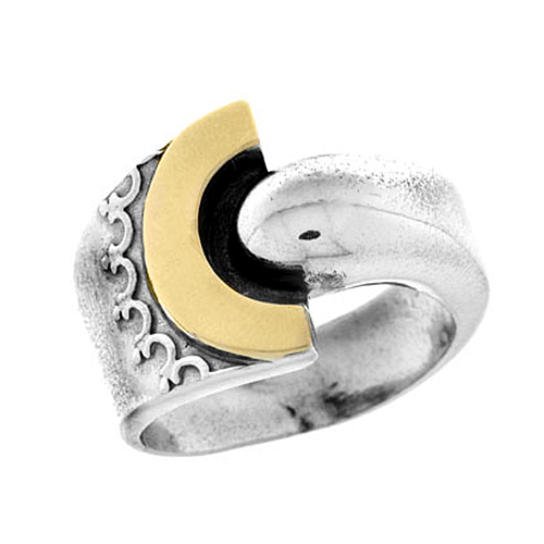 Silver and Gold Ring