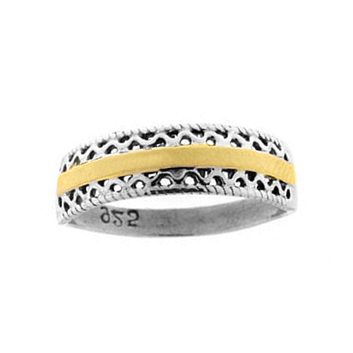 Silver and Gold Ring