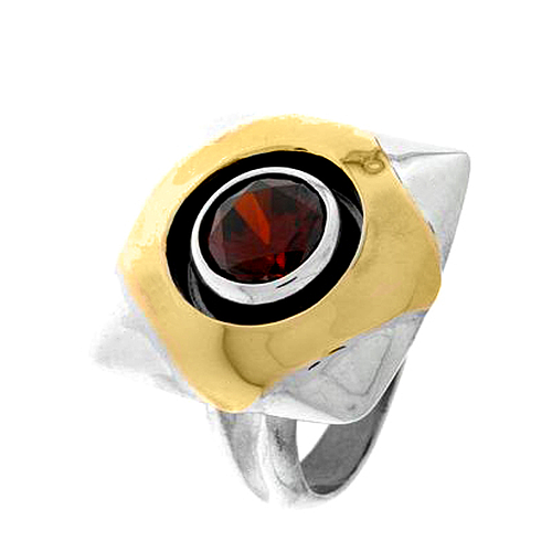 Silver and Gold Ring