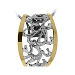 Silver and Gold Pendant
