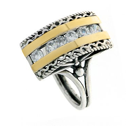 Silver and Gold Ring