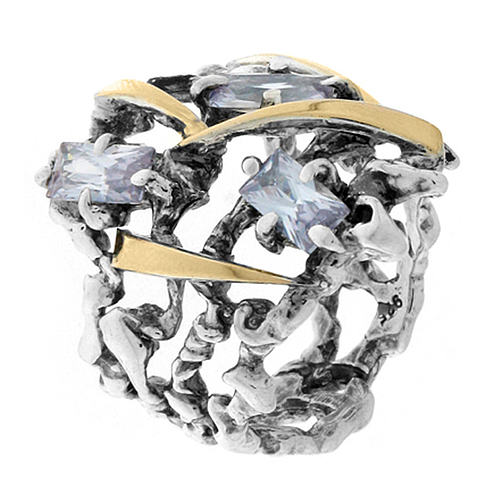 Silver and Gold Ring