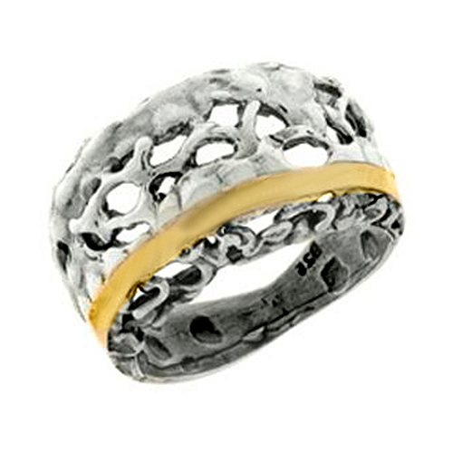 Silver and Gold Ring