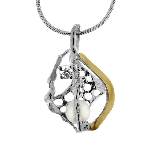 Silver and Gold Pendant