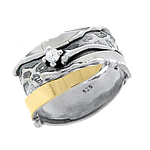 Silver and Gold Ring