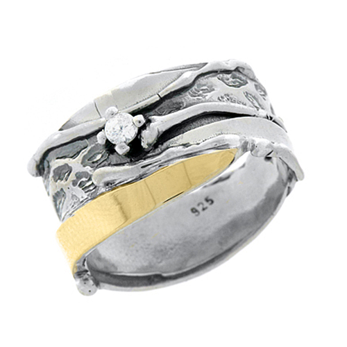 Silver and Gold Ring