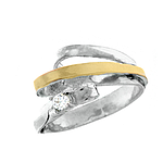 Silver and Gold Ring