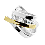 Silver and Gold Ring