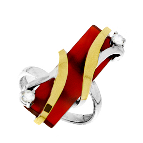 Silver and Gold Ring