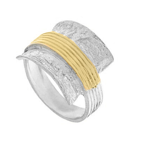 Silver and Gold Ring