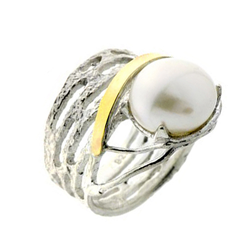 Silver and Gold Ring