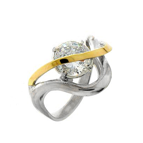 Silver and Gold Ring