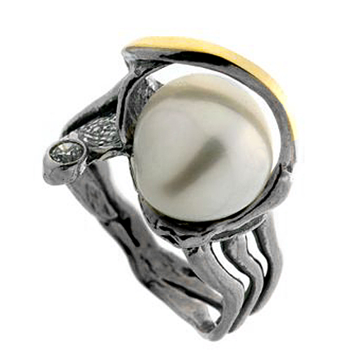 Silver and Gold Ring