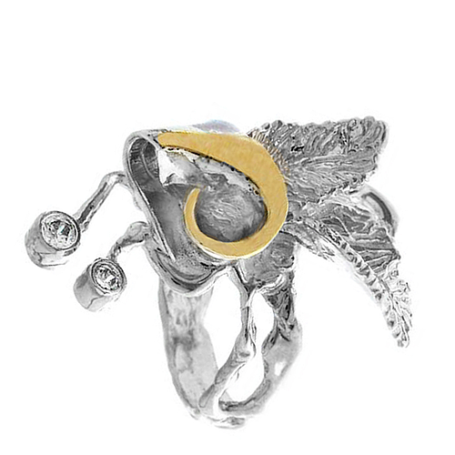 Silver and Gold Ring