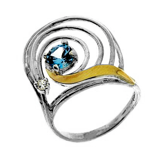 Silver and Gold Ring