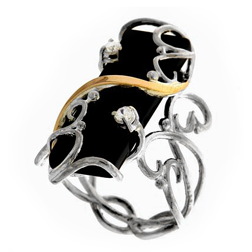 Silver and Gold Ring