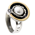 Silver and Gold Ring
