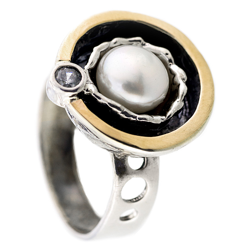 Silver and Gold Ring