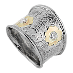 Silver and Gold Ring