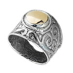 Silver and Gold Ring