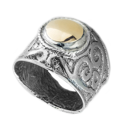 Silver and Gold Ring