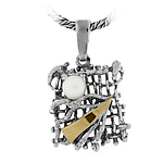 Silver and Gold Pendant