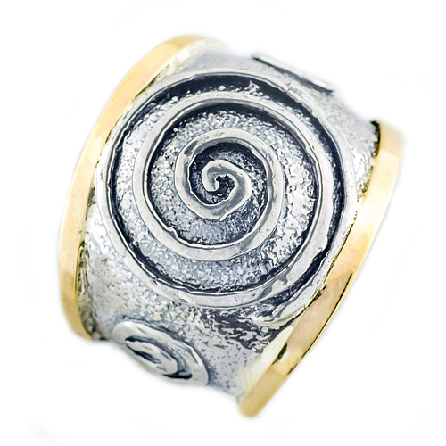 Silver and Gold Ring