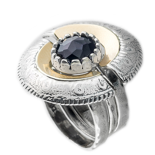 Silver and Gold Ring