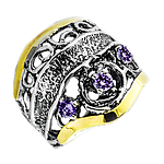 Silver and Gold Ring