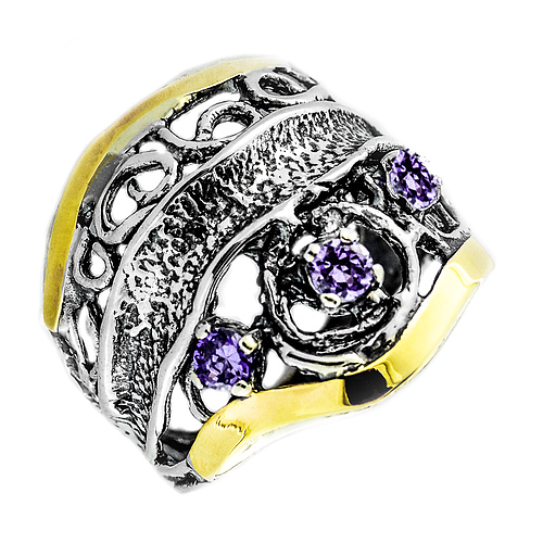 Silver and Gold Ring