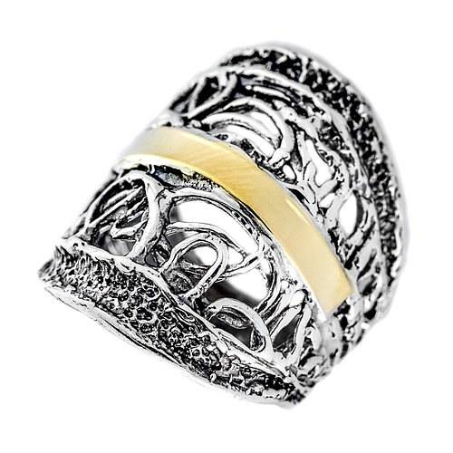 Silver and Gold Ring