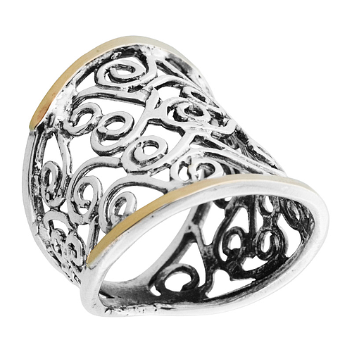 Silver and Gold Ring