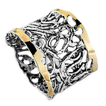 Silver and Gold Ring