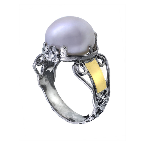 Silver and Gold Ring