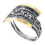 Silver and Gold Ring