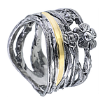 Silver and Gold Ring