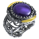 Silver and Gold Ring